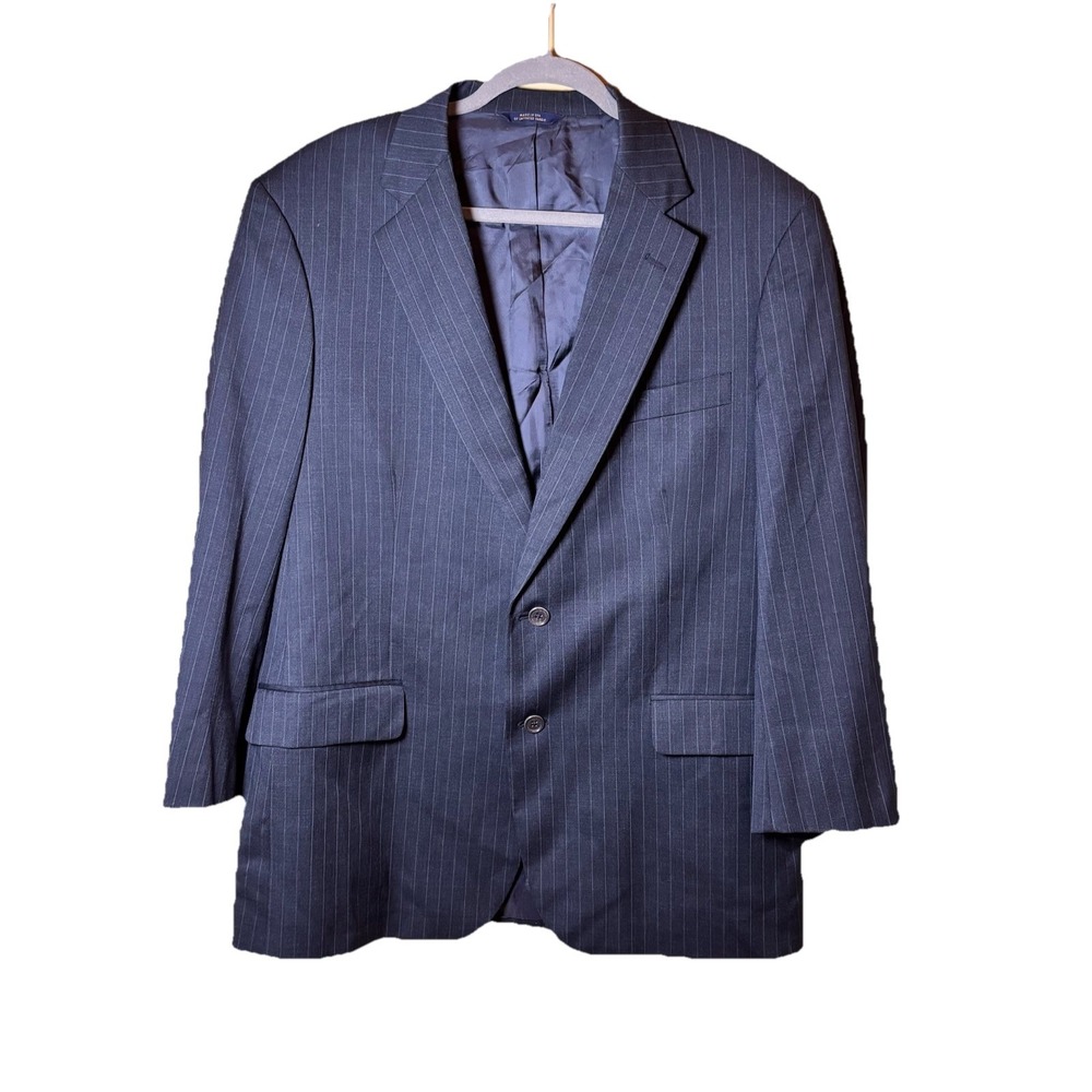 Brooks Brothers 1818‎ Madison Gray Pinstripe Jacket Blazer 44R USA